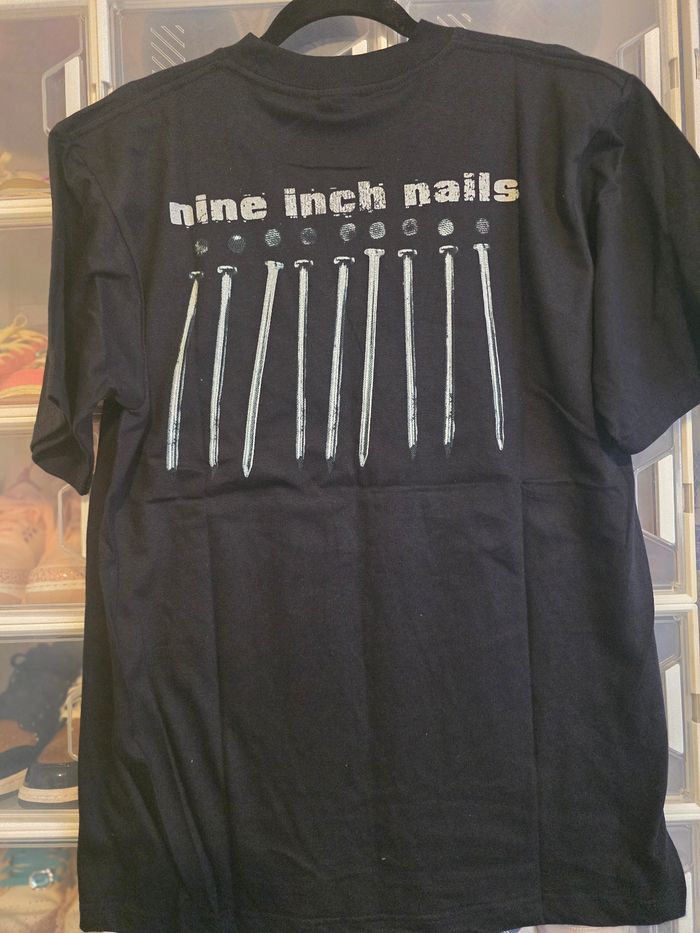 T-shirt rétro NIN nine inch nails rock vintage L - photo numéro 2