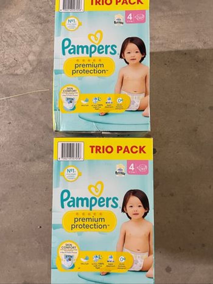 75€ les 234 couches Pampers Premium Protection T4(9 - 14 kg) - photo numéro 2