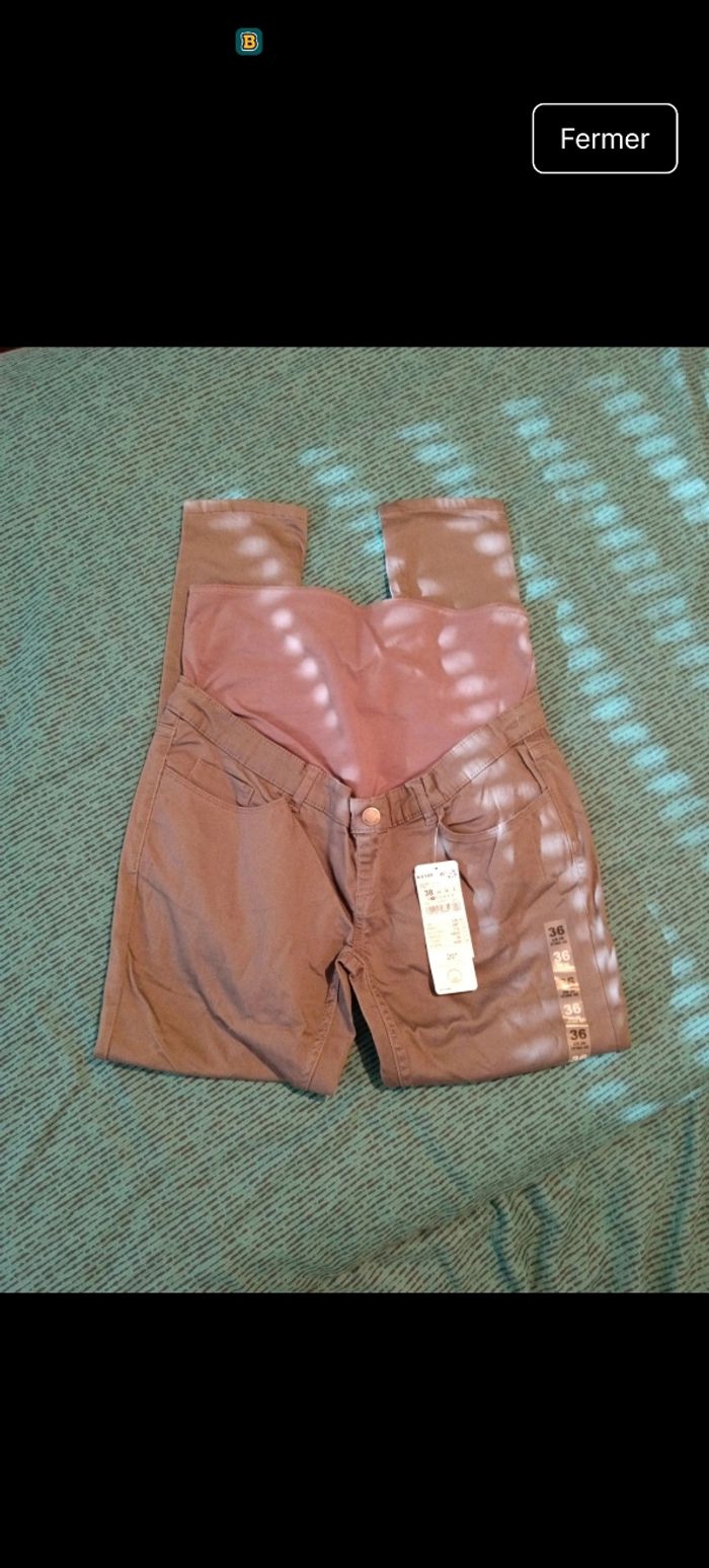 Pantalon de grossesse grise