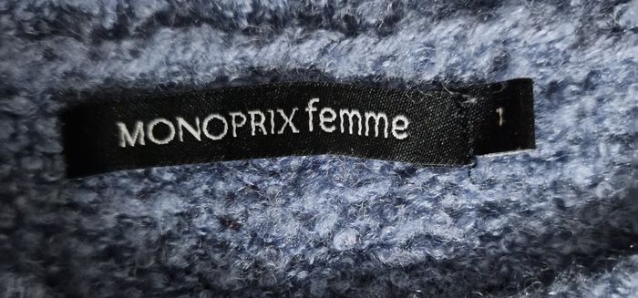 Pull d'hiver Monoprix Femme – Taille S – Bleu - photo numéro 10