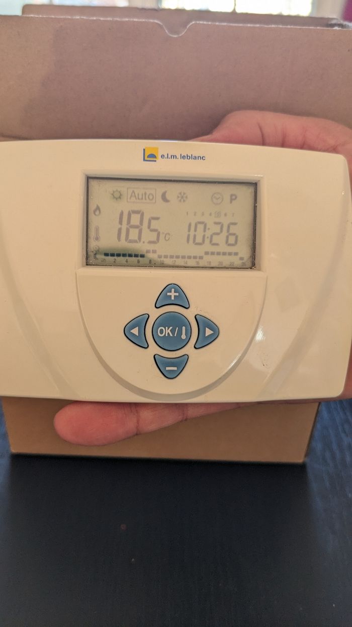 Thermostat d'ambiance sans fil e.l.m Leblanc - photo numéro 2