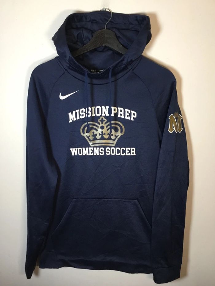 Sweat à capuche pour femme Nike Dri Fit bleu marine taille S 116