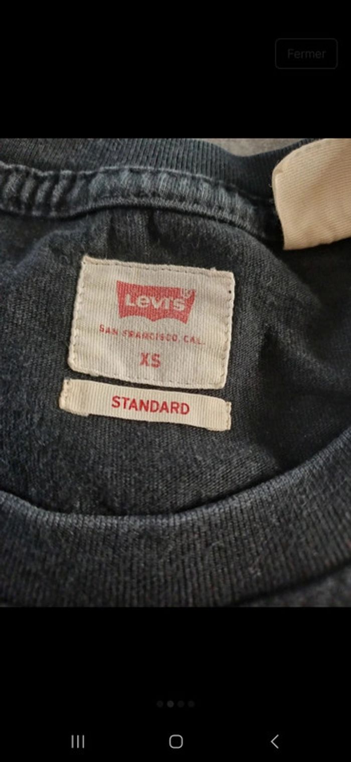 T-shirt levi's noir - photo numéro 4
