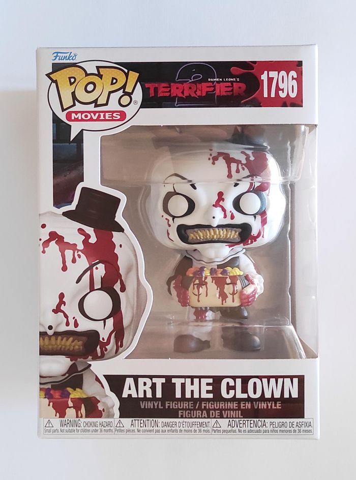 Funko POP Art The Clown & Tête #1796 - Terrifier - Figurine Vinyle