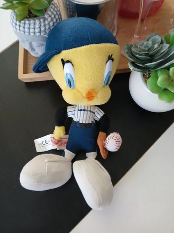 Péluche Looney Tunes Titi Joueur de baseball 🌿🎁