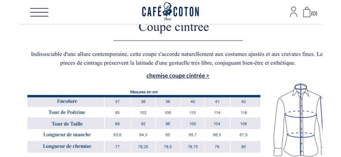 Chemise  cintrée café coton - photo numéro 10
