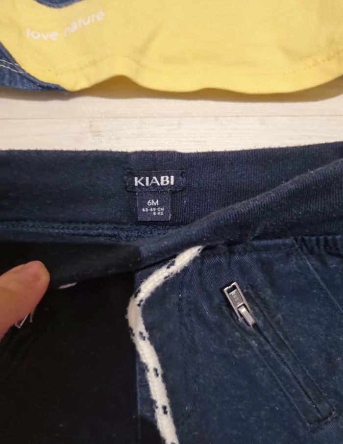 Ensemble pantalon kiabi + t-shirt okaidi 6 mois - photo numéro 5