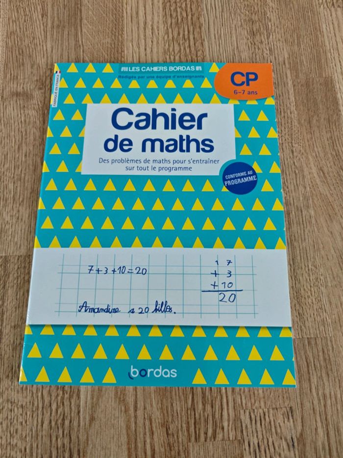 Cahier de maths