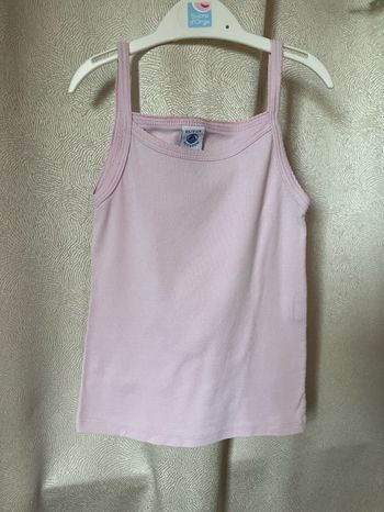 Tricot de corps bretelles 6 ans Petit Bateau