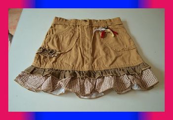 Jupe Alphabet marron taille 6 ans / 116 cm