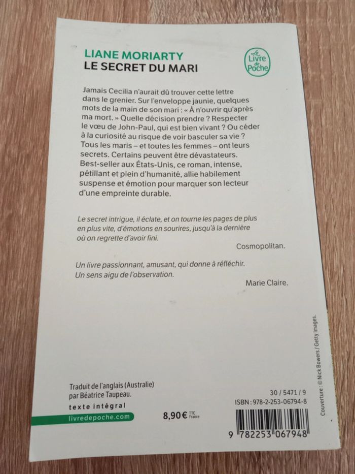 Liane Moriarty 📚 Le secret du mari - photo numéro 2
