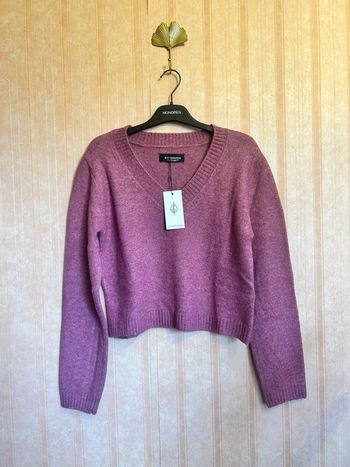 Pull court rose taille L