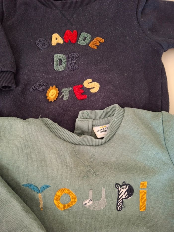 Lot de 2 pull TAO bébé garçon - photo numéro 2