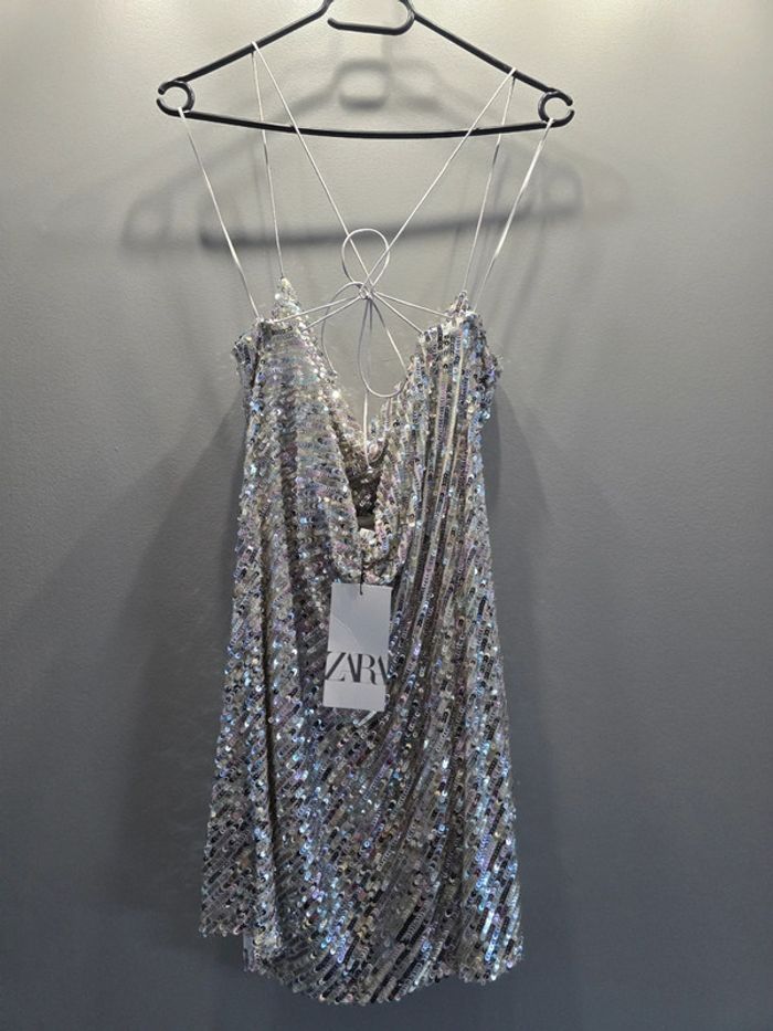 Robe courte sequins Zara - photo numéro 5