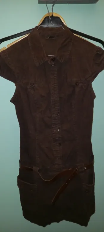 Robe velours côtelé