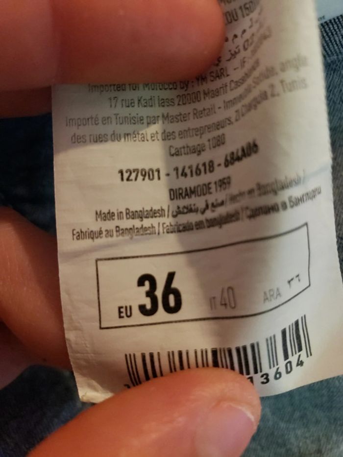 Short en jean Pimkie taille haute / taille 36 - photo numéro 5