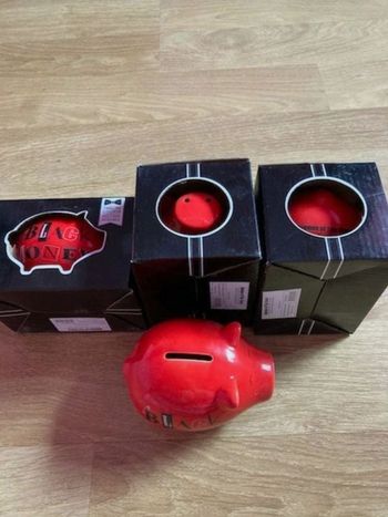 Lot de 4 tirelires cochon