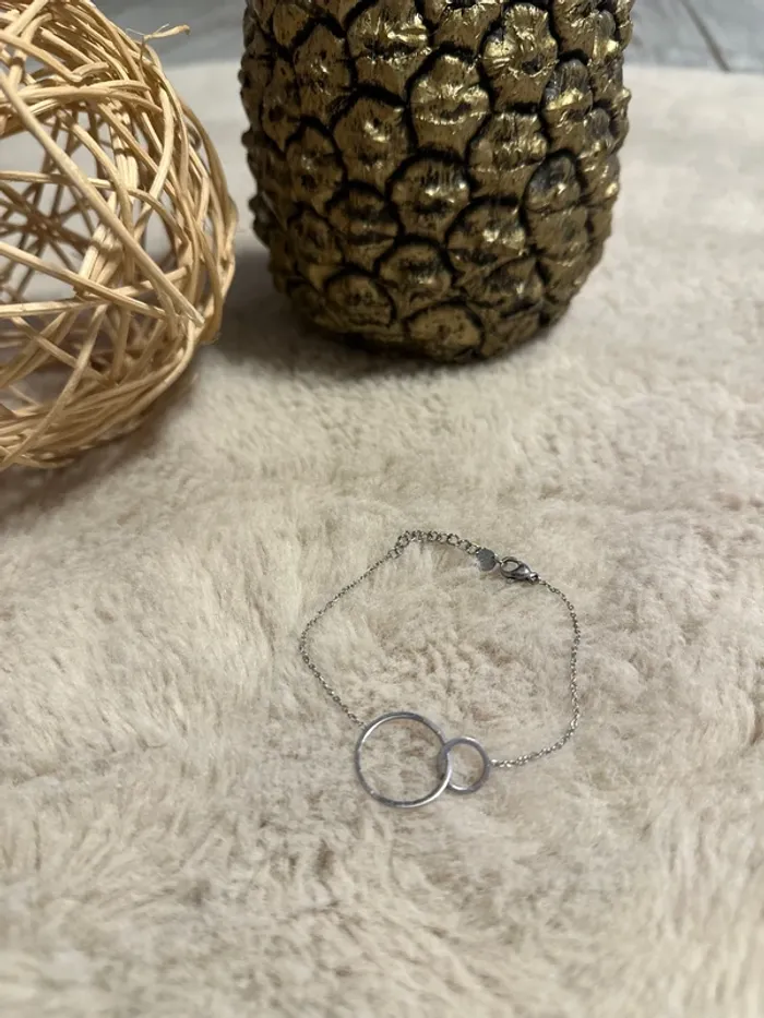 Bracelet Ikita Paris cercles inséparables argenté
