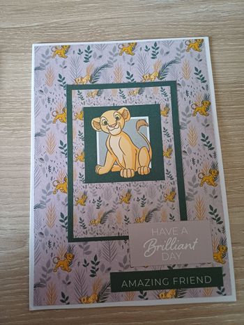 Lot de 3 cartes le roi lion 