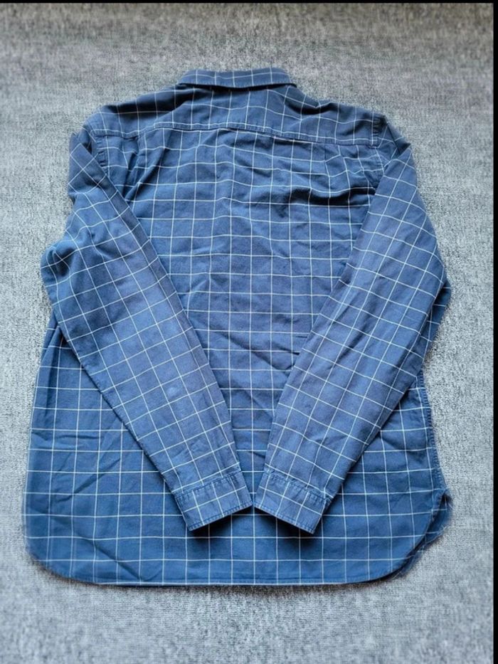 Chemise Lacoste Bleu à Carreaux Blanc - Manches Longues - Taille L - 100 % Coton - photo numéro 10