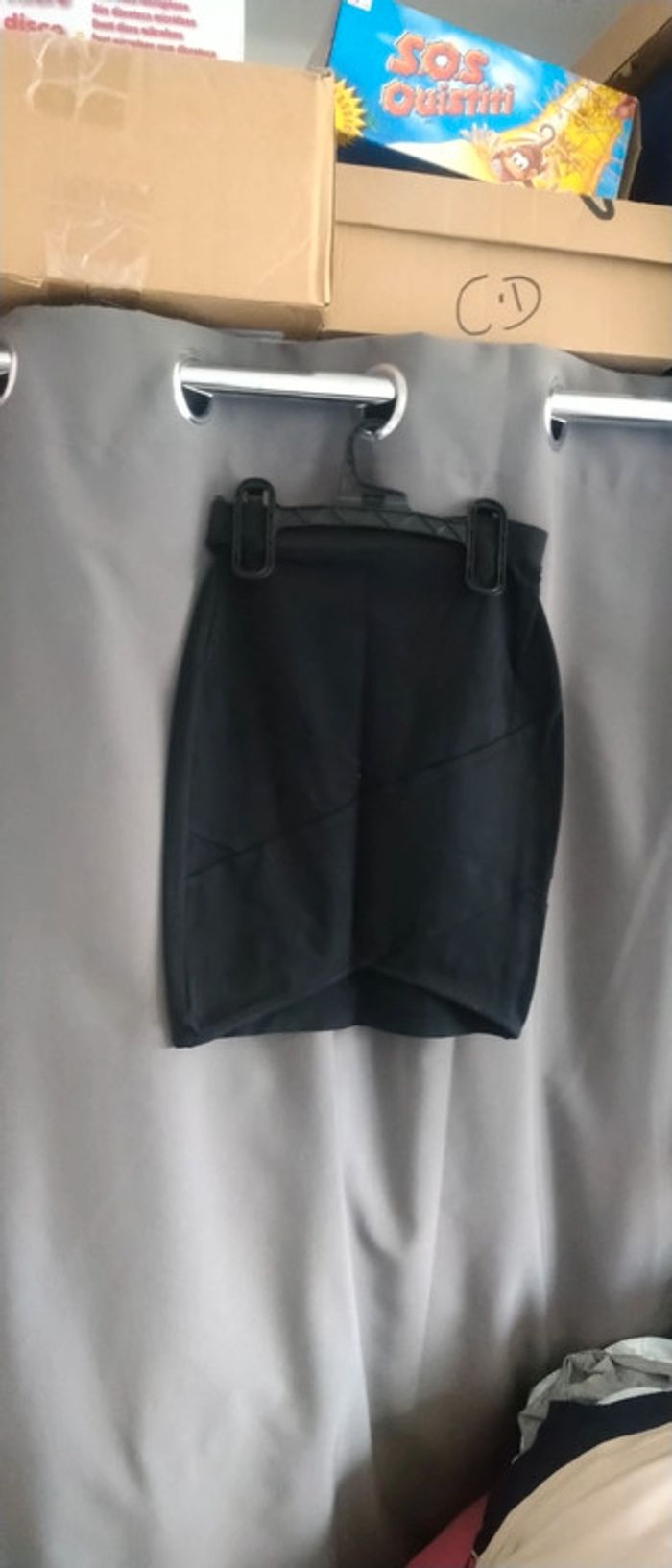Jupe courte moulante noire pimkie femme xs pimkie - photo numéro 3