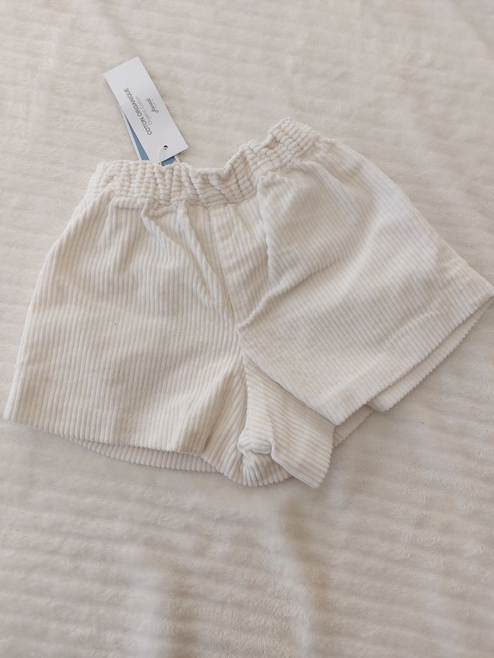 Short velours blanc Jacadi 18 mois - photo numéro 5