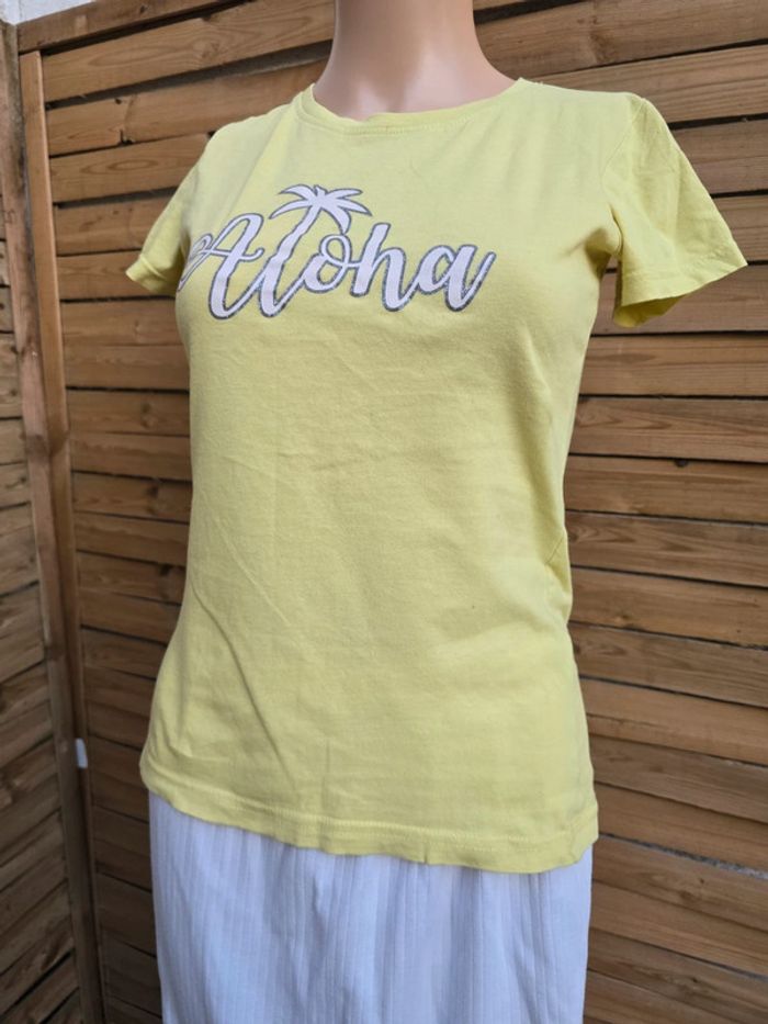 Tee-shirt Aloha 🍒y2k vintage 2000🍒taille 34 - photo numéro 2