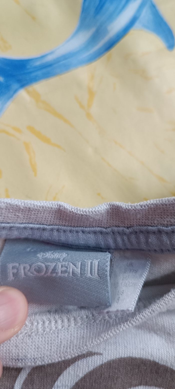 T-shirt la reine des neiges 110 116 elsa - photo numéro 2