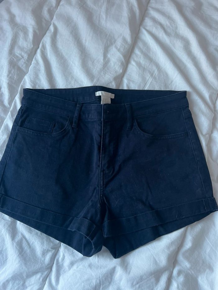 Mini Short Taille Haute Bleu marine H&M taille 38