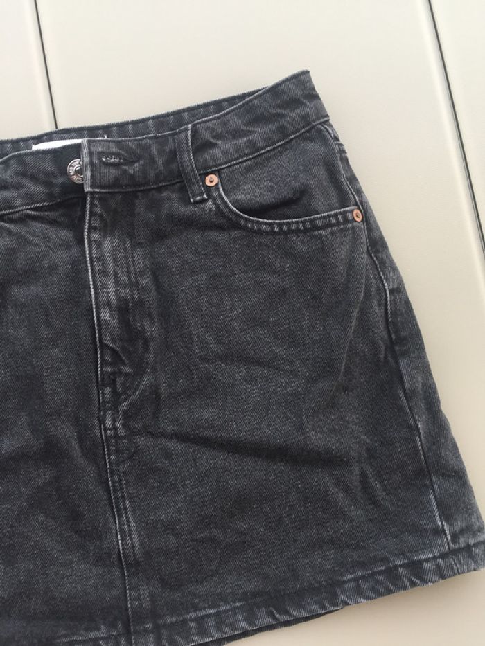 jupe en jean noir mango femme 34 - photo numéro 4