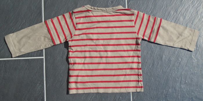Tee shirt manches longues garçon 12 mois - photo numéro 4