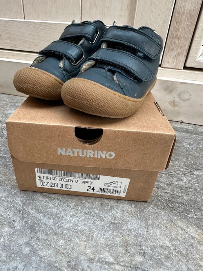 Chaussures naturino bleu marine 24 cocoon - photo numéro 2
