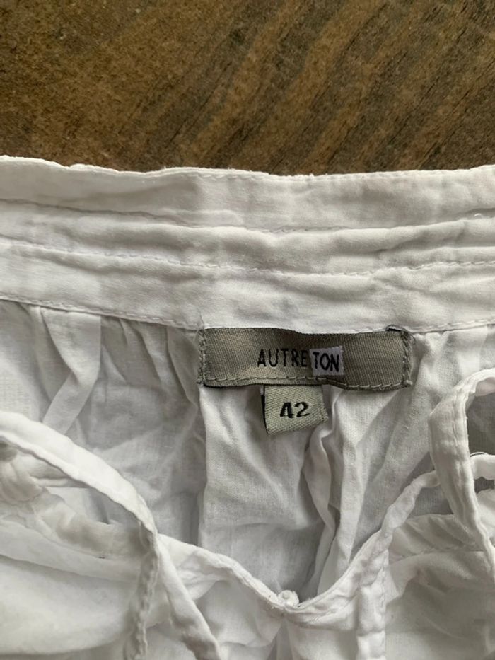 Blouse manches courtes épaules dénudées - photo numéro 5