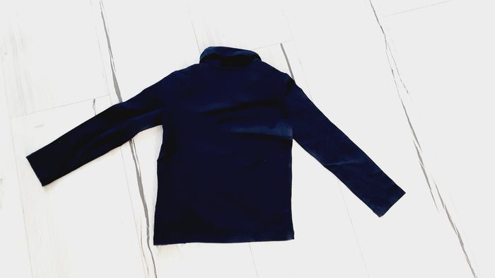 Vêtement mixte garçon fille tee-shirt manches longues sous-pull bleu marine Kiabi 3 ans - photo numéro 3