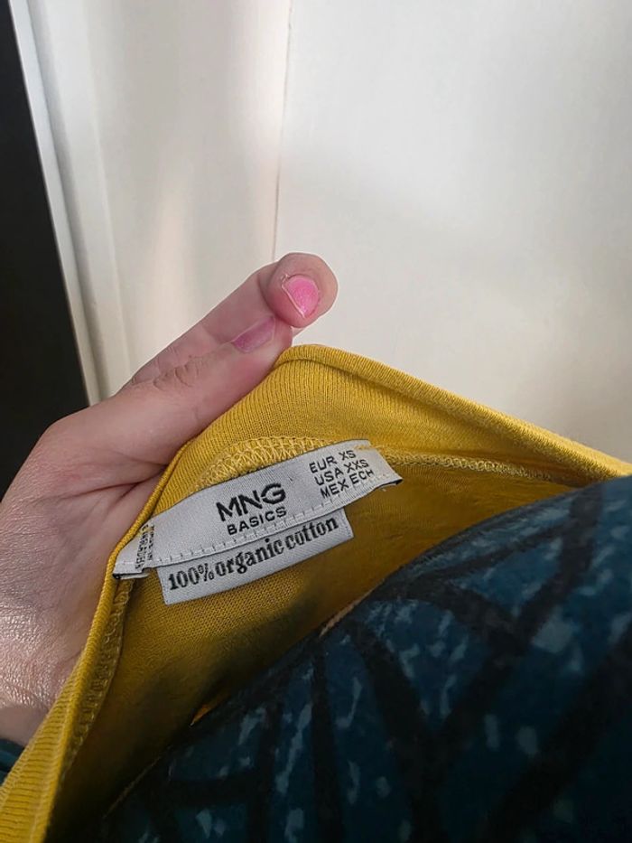 Haut femme jaune mango - photo numéro 3