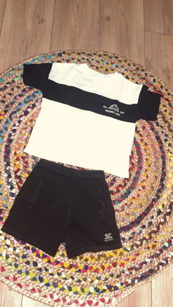 Ensemble short t-shirt garçon