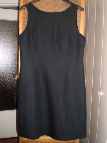 petite robe noir pour l'été t 40 marque ASTUCES avec lin