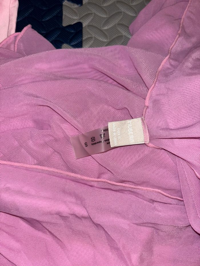Lot/ensemble 3 pièces bikini rose + cache maillot (paréo) - photo numéro 6