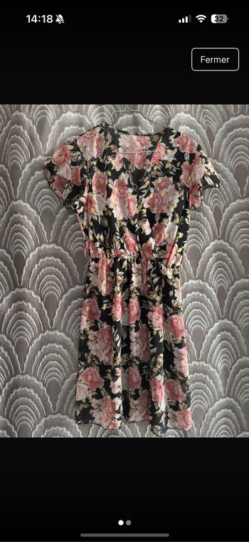 Robe courte fleurie