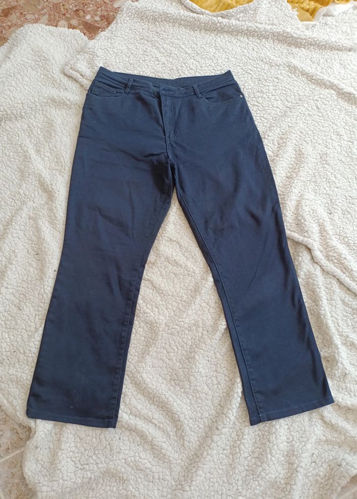 Pantalon flare bleu marine – Y.L Youline – taille 46