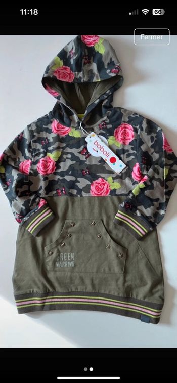Robe sweat-shirt combinée