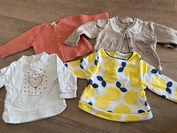 Lot de 2 gilets et 2 pulls 3 mois