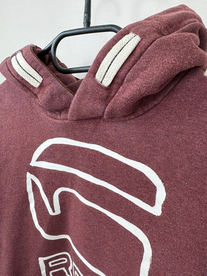 Sweat à capuche/Hoodie bordeaux G-Star Raw taille M - photo numéro 3