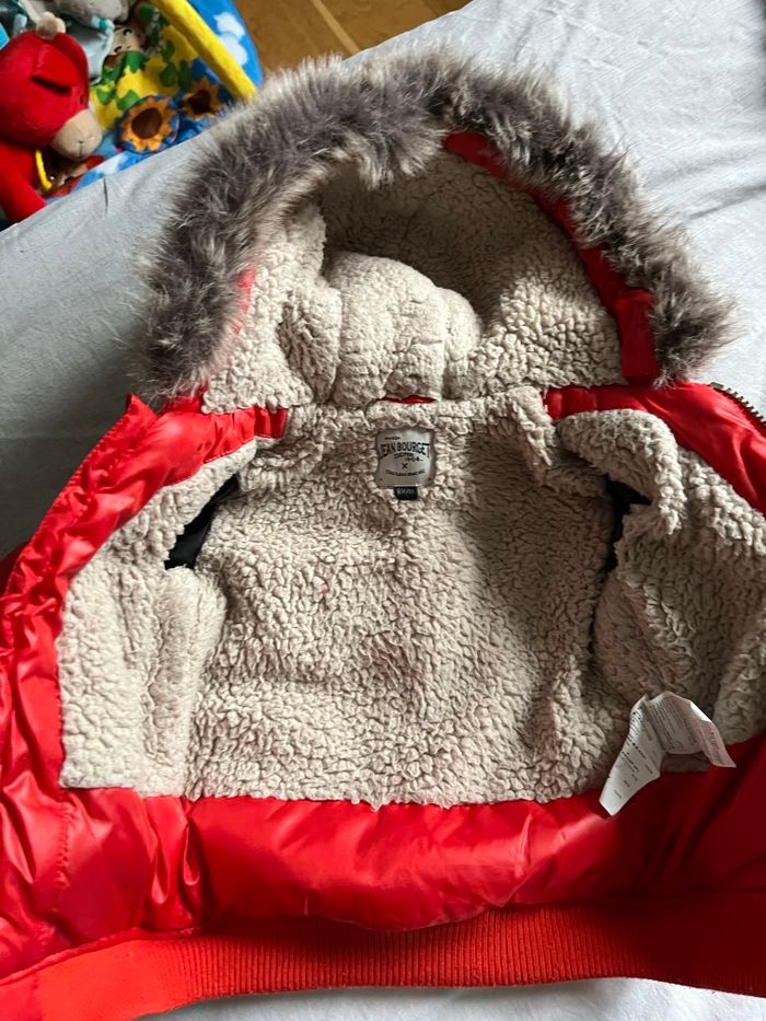 Manteau fourré jean Bourget 6 mois - photo numéro 3