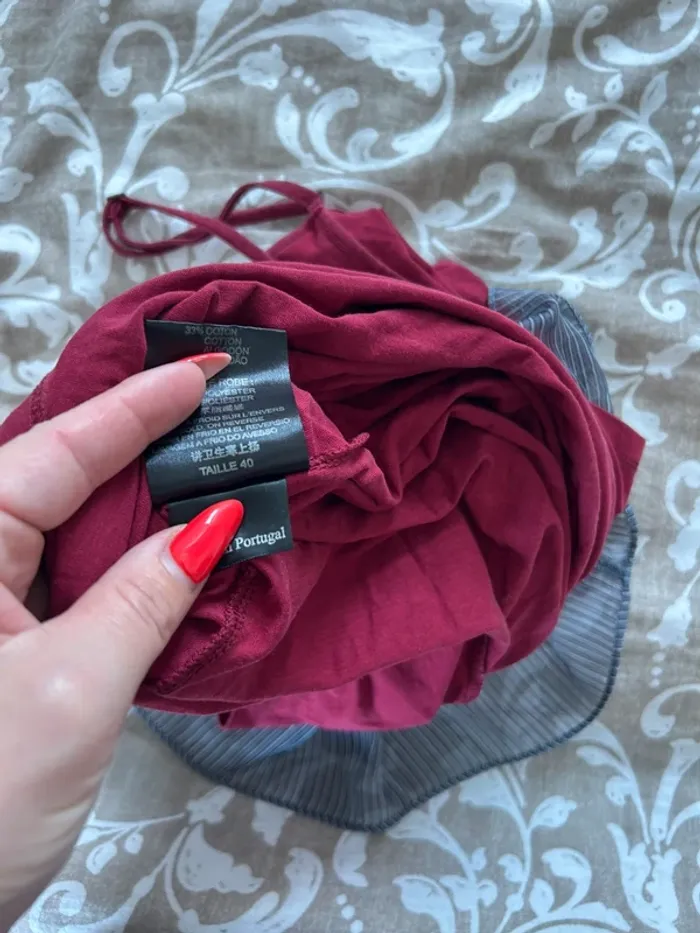 Sous robe cop copine bordeaux taille 40 - photo numéro 3