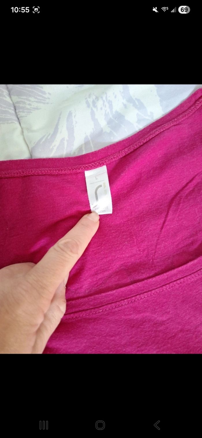T-shirt fuschia - photo numéro 4