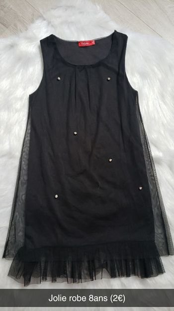 Robe noir a strass