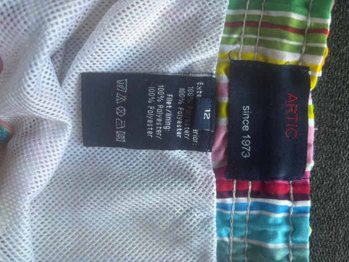 Short garçon 12 ans rayures multicolores - photo numéro 3