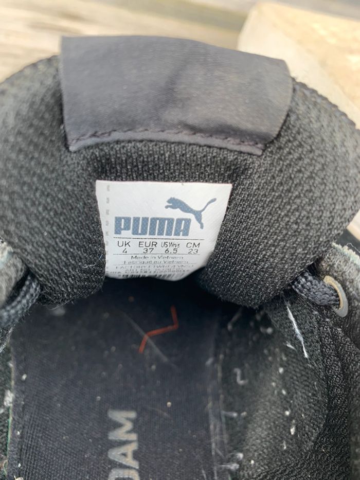 Chaussures Puma noire daim T37 - photo numéro 5