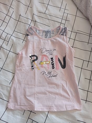 Débardeur rose 8ans